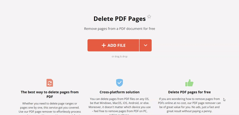 Pdf deals page remover